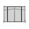 Panacea Panacea Black/Gray Matte Metal Fireplace Screen with Doors 15910 - alternate 1